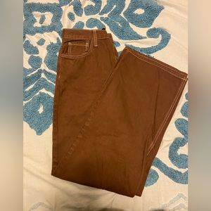 * Straight Legged Brown Jeans *